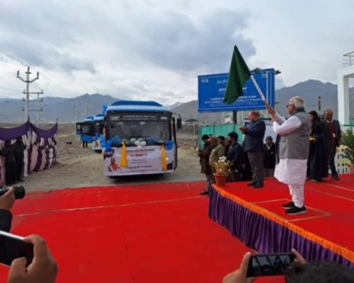 NTPC launches hydrogen-powered buses in Leh to reduce carbon emissions